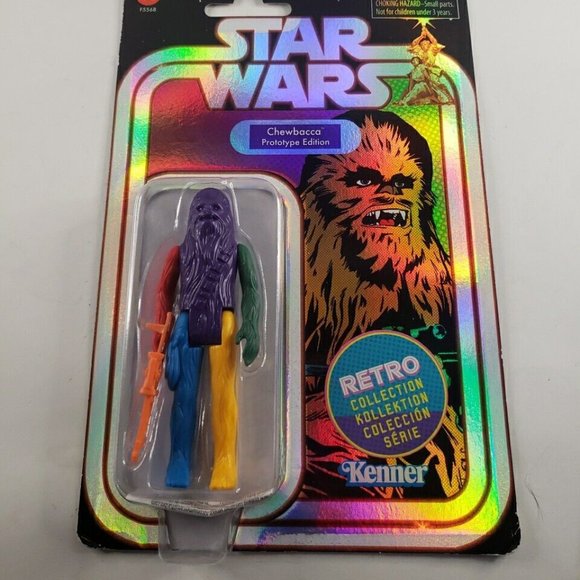 Star Wars Chewbacca Prototype Edition Purple Body; Retro Collection Kenner - Picture 1 of 6